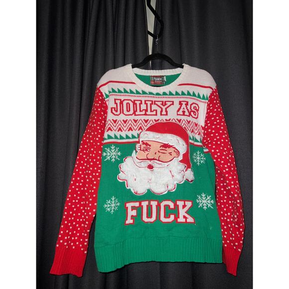 Ugly Christmas Sweater Xmas Size XL Spencer’s - Picture 1 of 3
